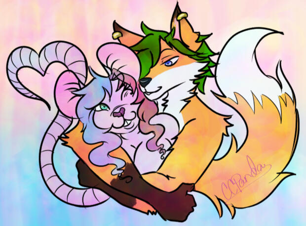 Furry Valentine's Day Commission