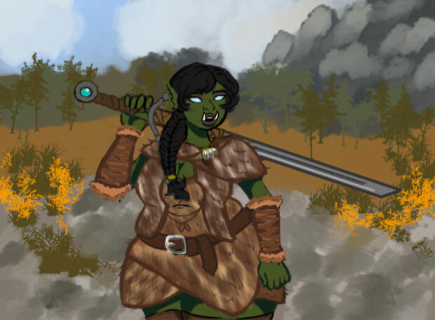 Orc Chieftess in Wild Beauty